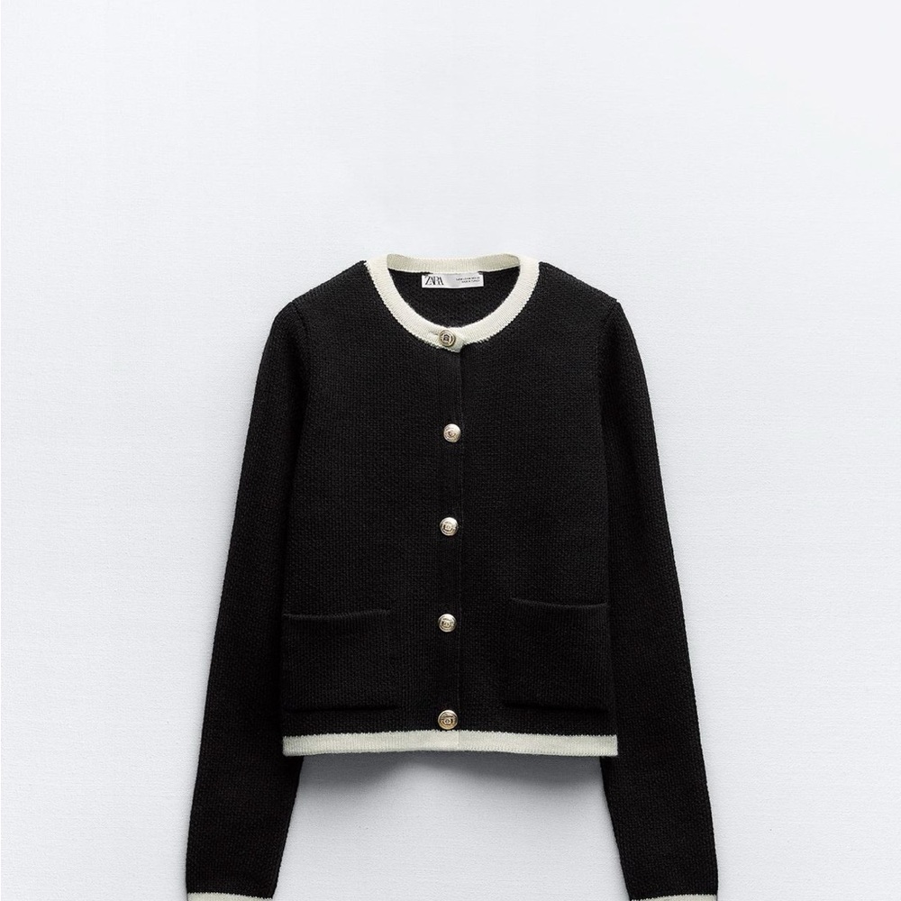 Zara Buttoned Knit Cardigan